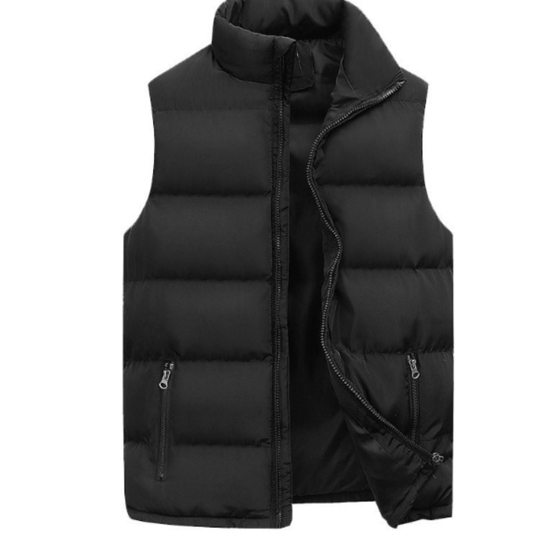 Orion Gilet Homme – Vandtæt & Let Vatteret Vest uden Ærmer med Høj Lynlåset Krave