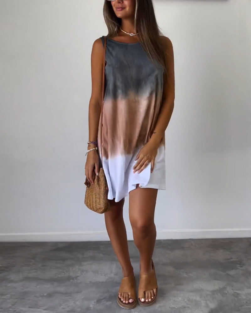 Summer Dress Women Odette – Casual Sleeveless Dress with Light Cut for Relaxing Summer Days