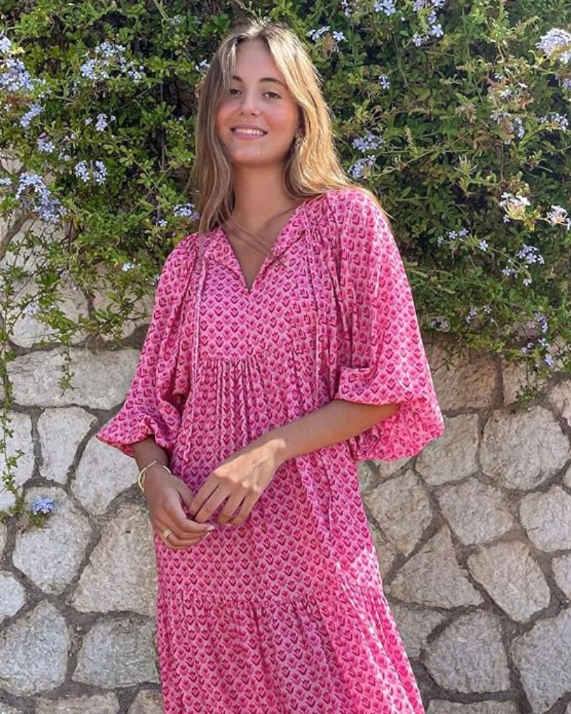 Robe Comprida Feminina Sandy – Estilo Versátil com Tecido Leve e Elegância Intemporal