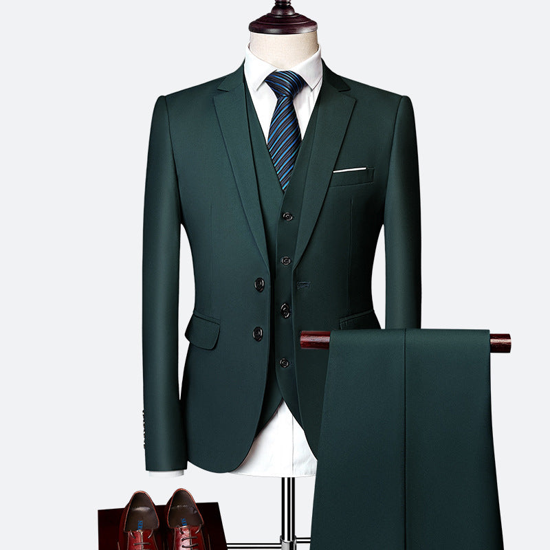 Fato David Homem – Fato Elegante de 3 Peças, Respirável e Confortável para Casamentos e Negócios