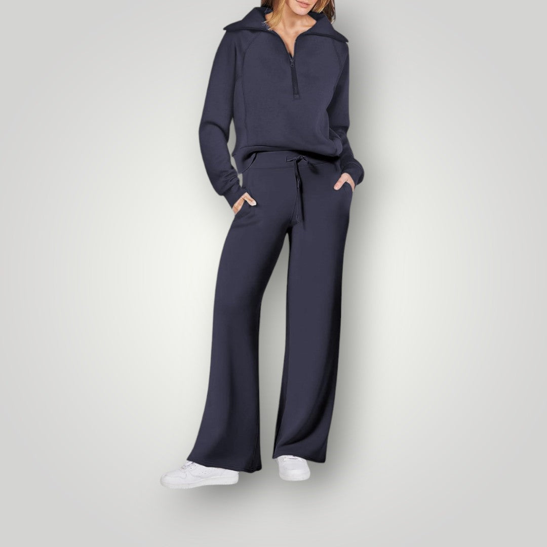 Lorena Ensemble Loungewear Dames – Comfortabele 2-Delige Set met Ademend Topje & Broek