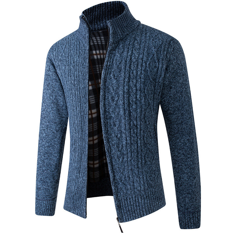 Jeffery Pull Homme en Velours Tricoté – Tissu Luxueux et Doux au Style Moderne Élégan