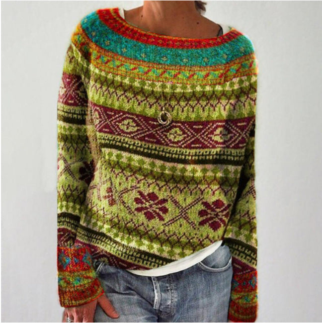 Sweter damski Freyja – miękki dzianinowy sweter zimowy w swobodnym stylu i zapewniający wygodę