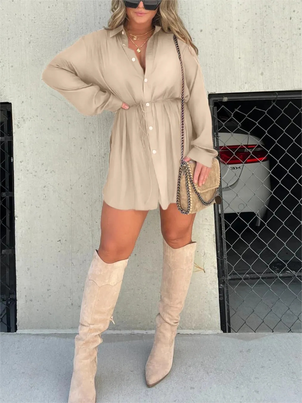 Tamara Robe-Combinaison Frau – Elegant mit integriertem Short & taillengürtel