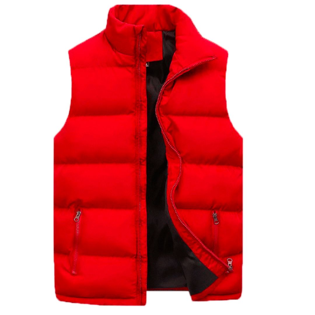 Orion Gilet Homme – Vandtæt & Let Vatteret Vest uden Ærmer med Høj Lynlåset Krave