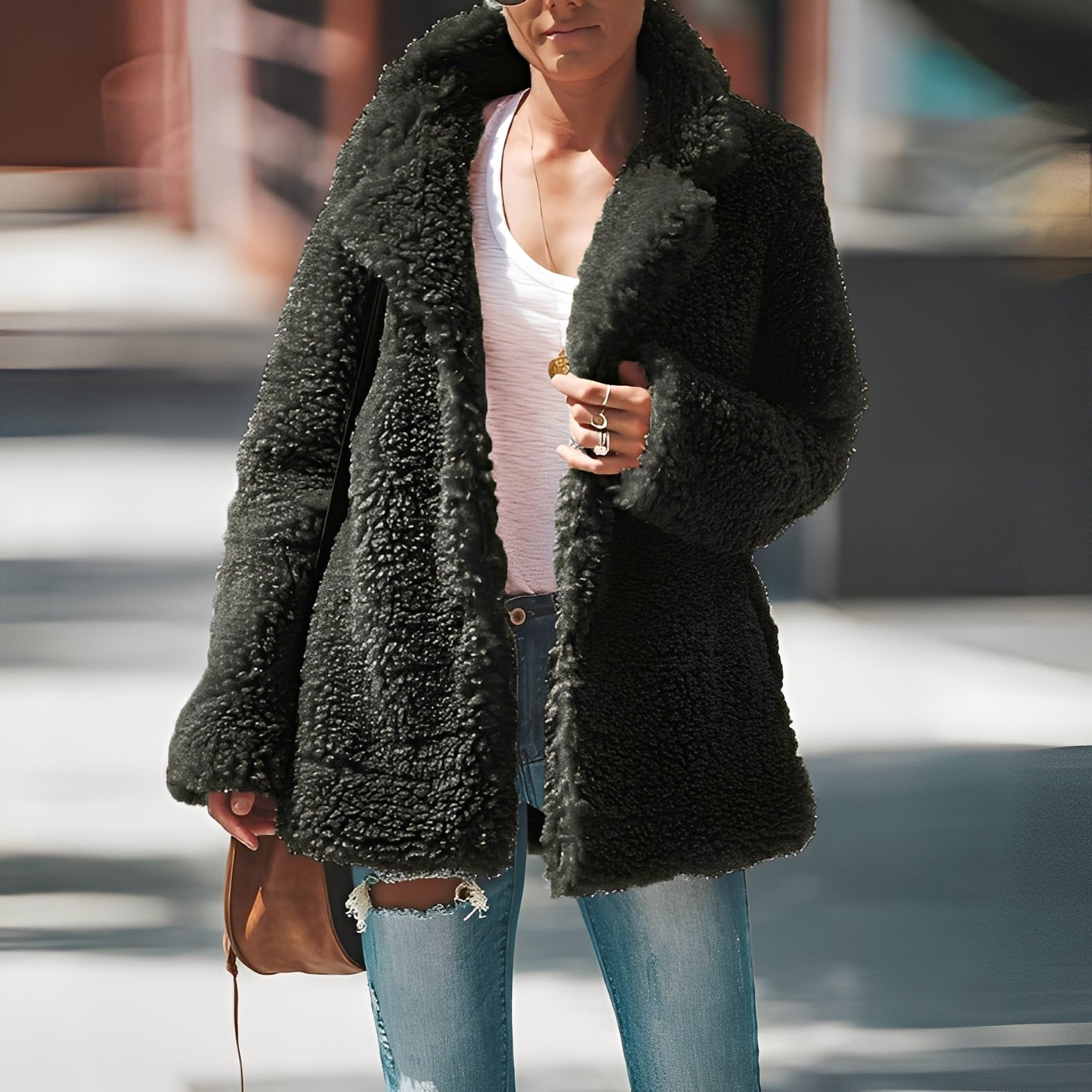 Anastasia Veste Polaire Femme – Chaqueta Caliente de Forro Polar Grueso con Corte Moderno Invierno