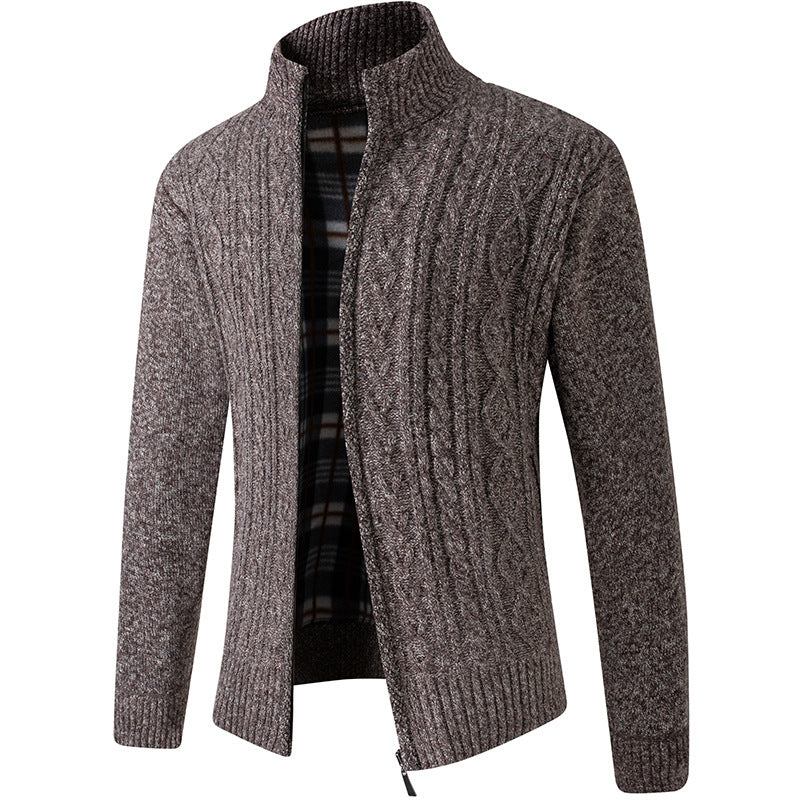 Jeffery Pull Homme en Velours Tricoté – Tissu Luxueux et Doux au Style Moderne Élégan
