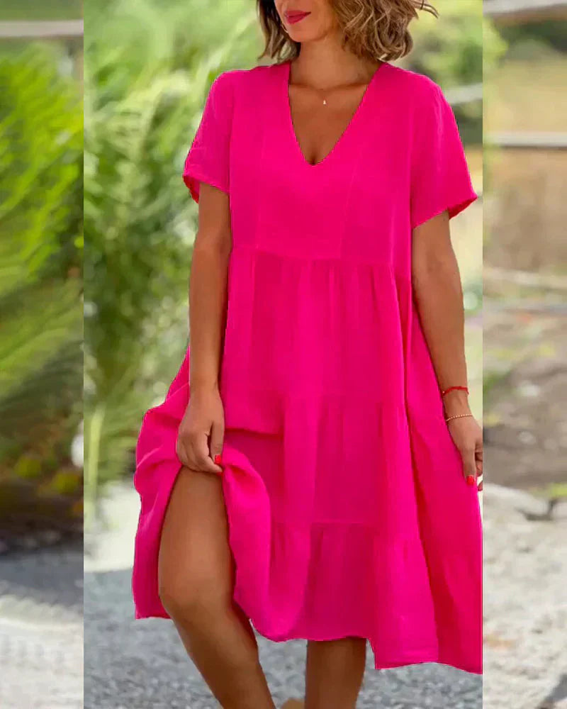 Vestido de Cocktail Feminino Desarae – Vestido Midi com Ombros Descobertos e Silhueta Elegante para Ocasiões Especiais