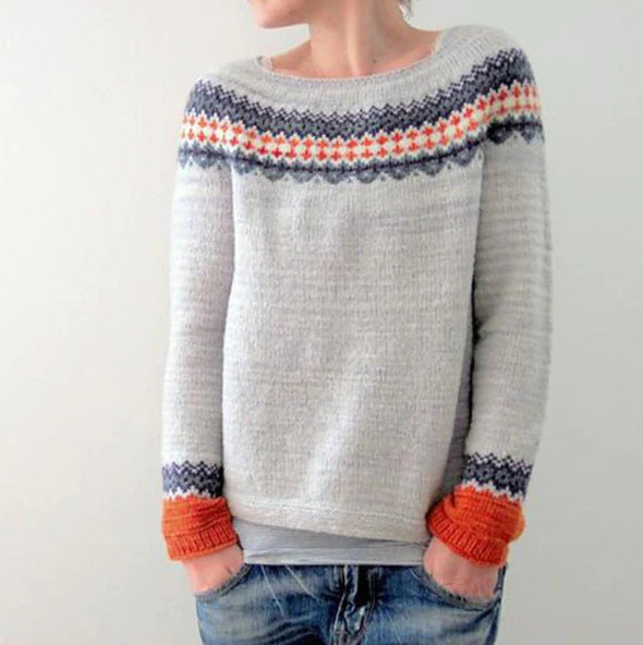 Sweter damski Freyja – miękki dzianinowy sweter zimowy w swobodnym stylu i zapewniający wygodę