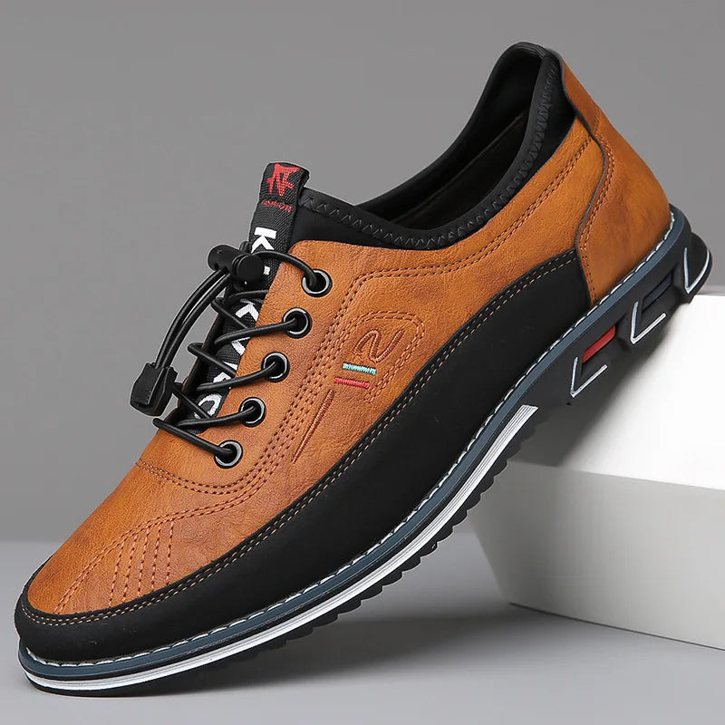 Herman Chaussures Oxford Homme – Élégantes Richelieus en Cuir avec Matière Respirante & Coupe Confortable