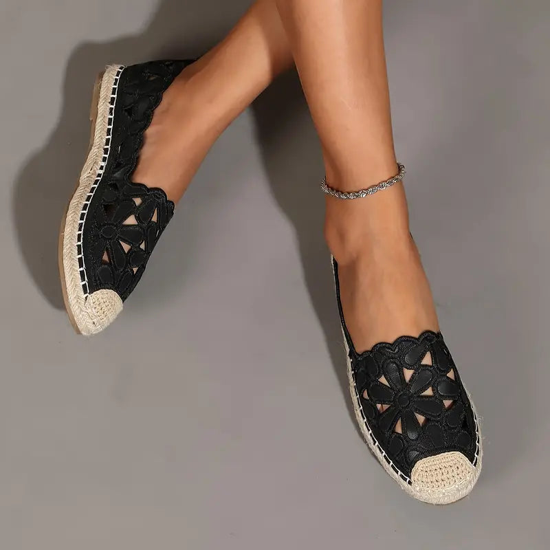 Aurélie női espadrille – kényelmes nyári cipők elegáns virágmintával