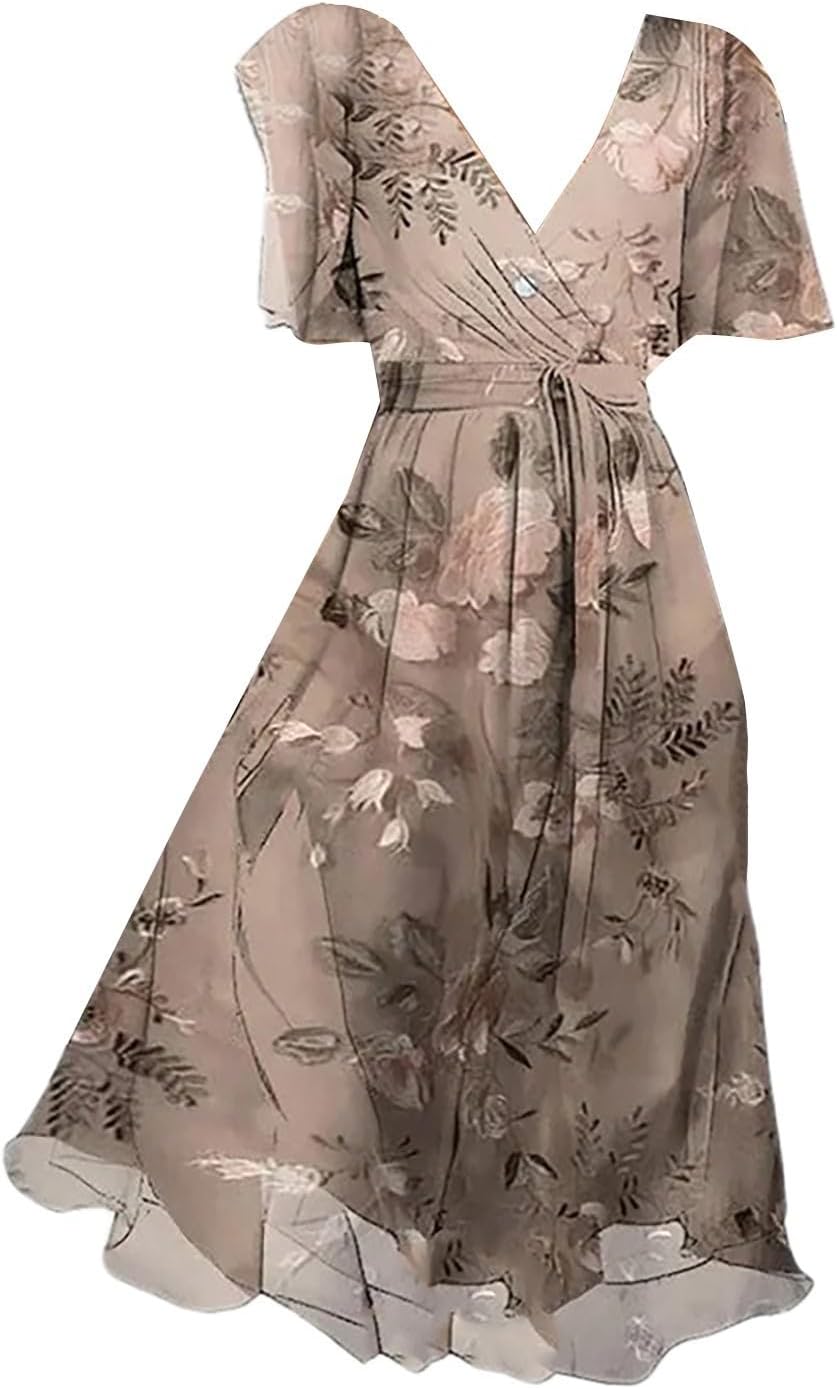 Élodie Damen Sommerkleid – Leichtes und lässiges ärmelloses A-Linien-Kleid