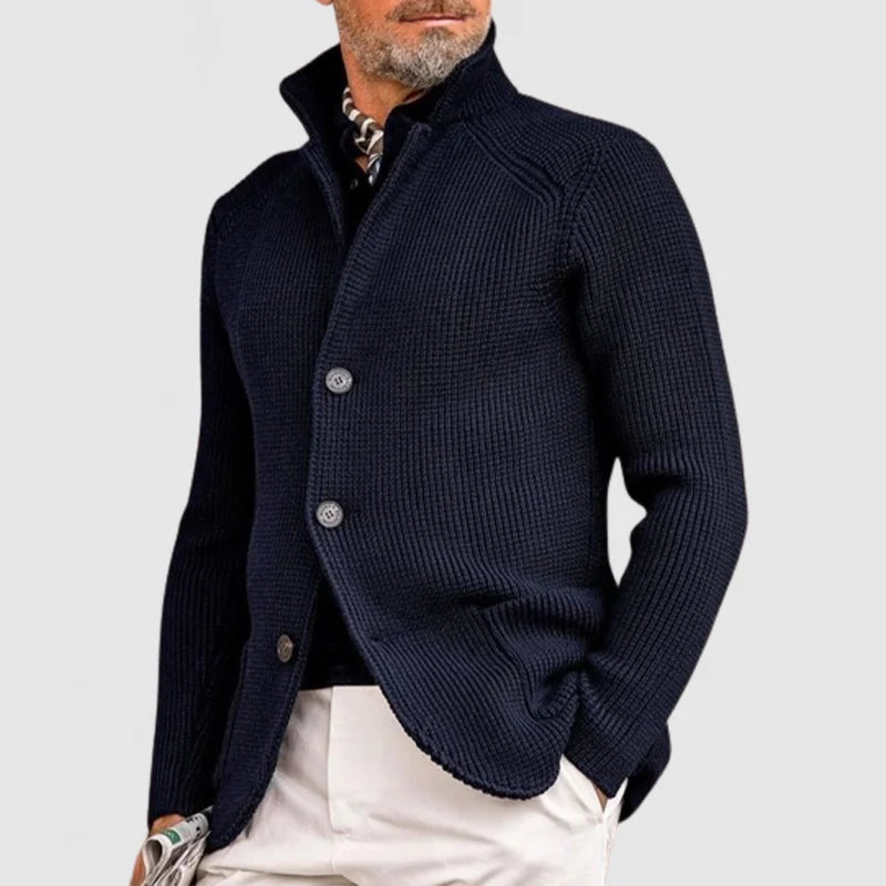 Francois Cardigan Homme – Elegant vest i blød og behagelig uld med klassisk stil