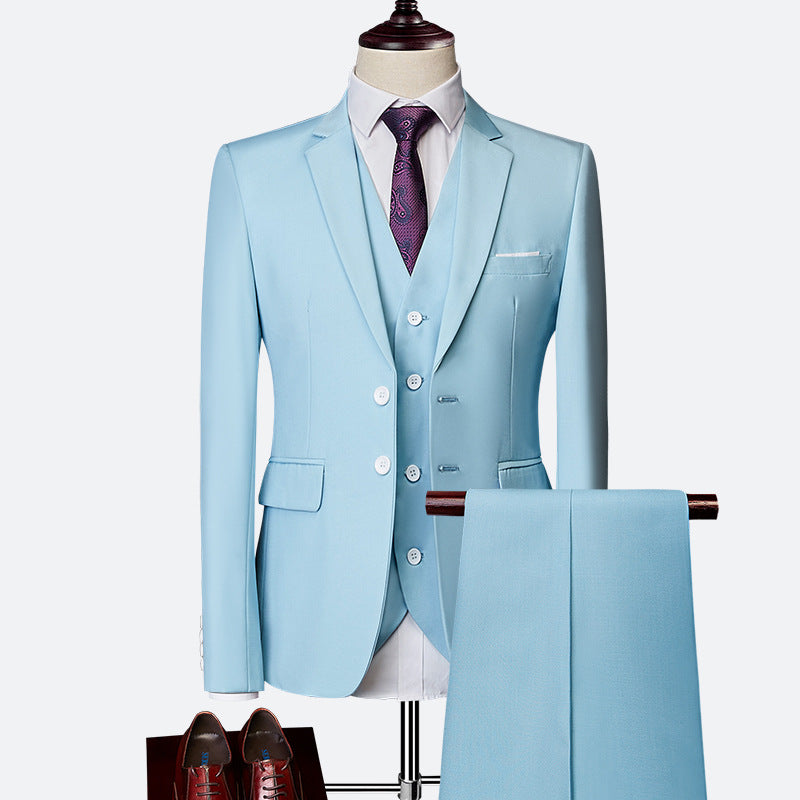 David Costume Homme – Élégant Costume 3 Pièces, Respirant & Confortable pour Mariages & Affaires