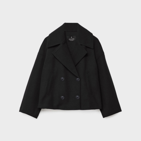 Addison Veste Femme – Manteau Court Élégant à Double Boutonnage au Style Moderne
