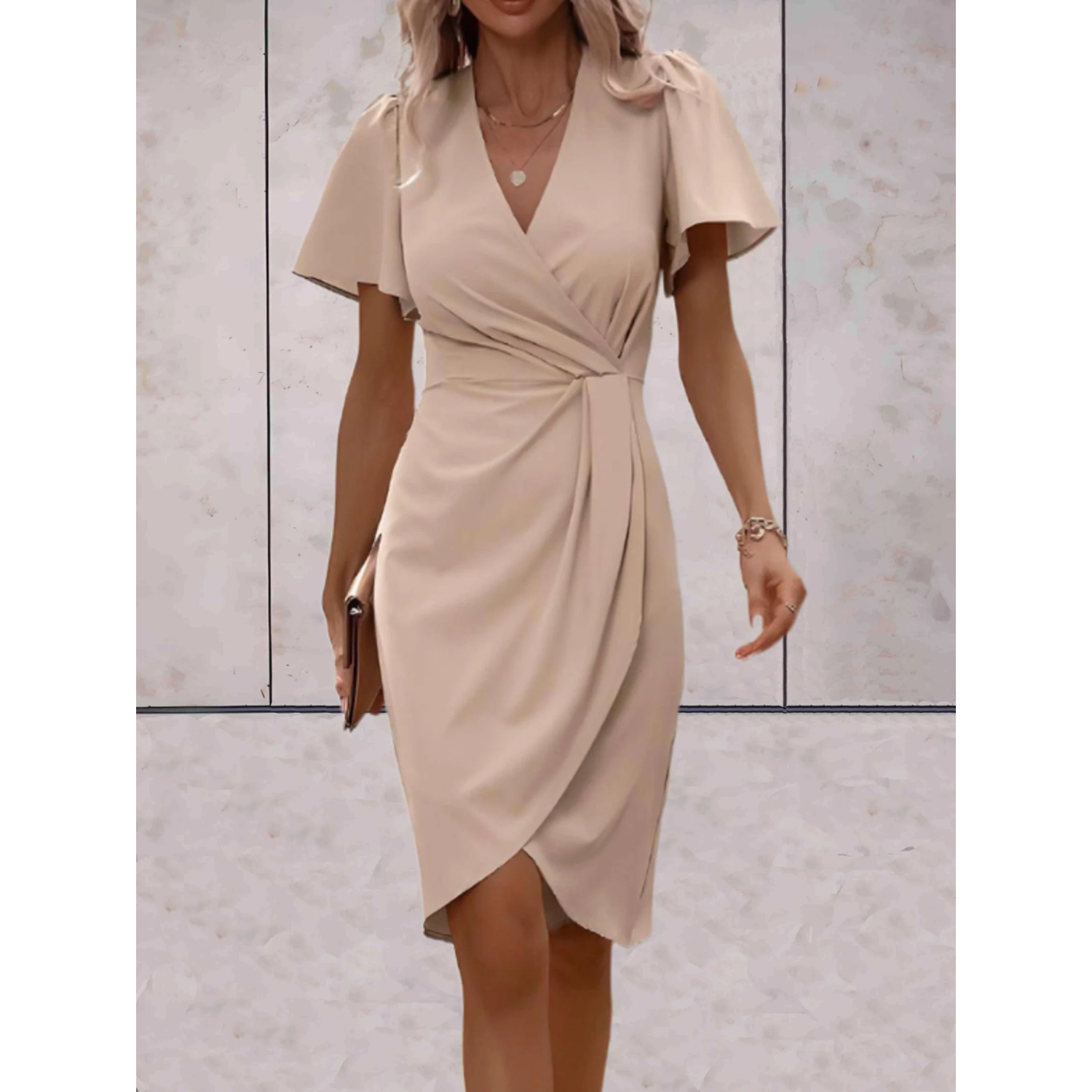 Evelina Robe Portefeuille Femme – Elegantes Kleid für festliche Abende und schicke Anlässe
