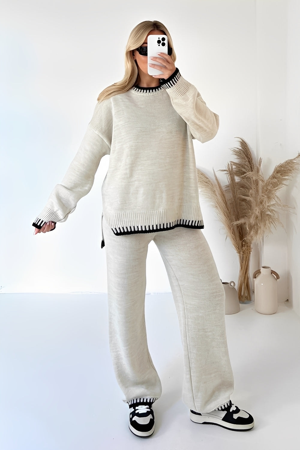 Kennedy – Loungewear-sett for kvinner i mykt stoff – Komfortabelt antrekk med avslappet passform for hverdagen