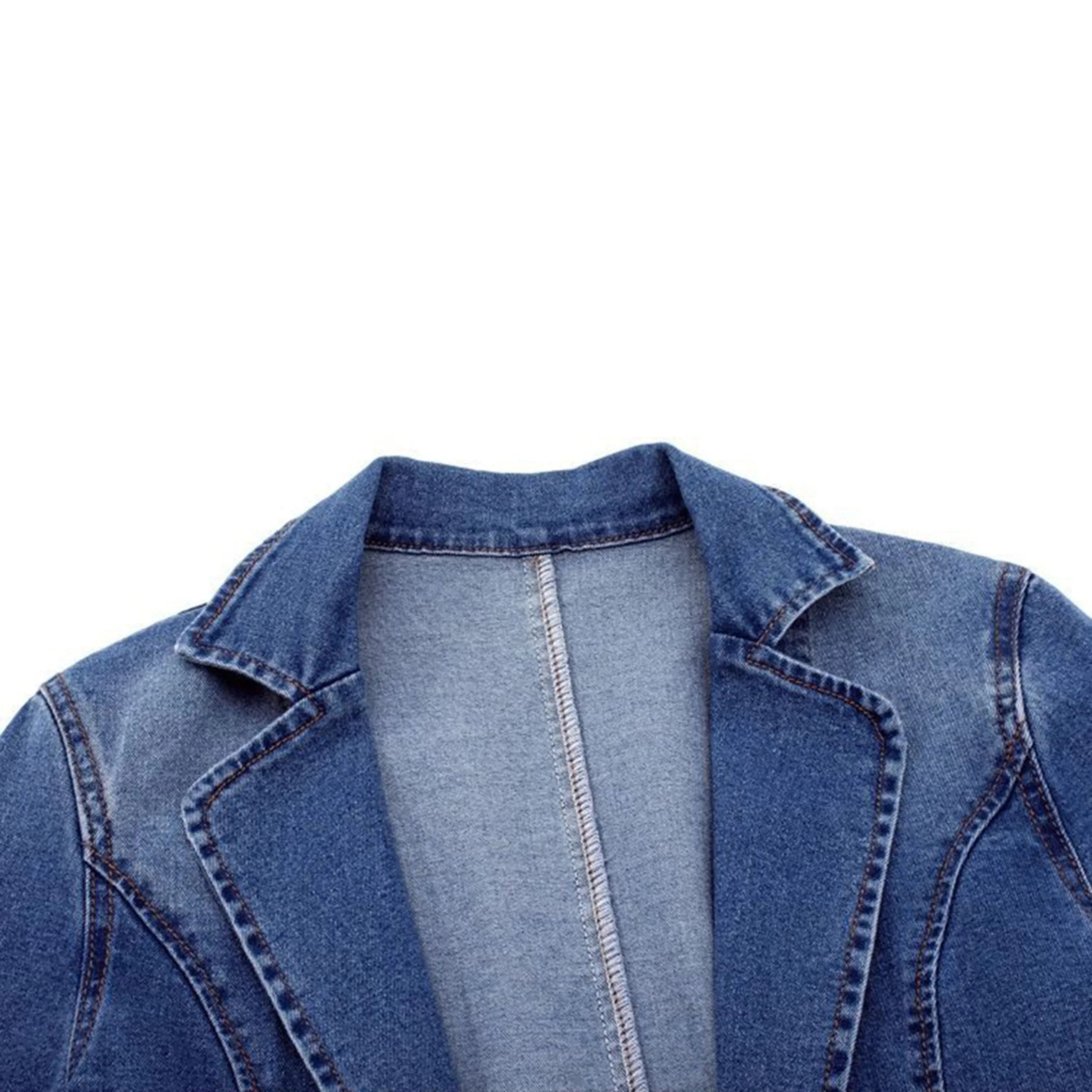 Magdalena Blazer Femme – Moderne elegant og alsidig denimblazer til alle lejligheder