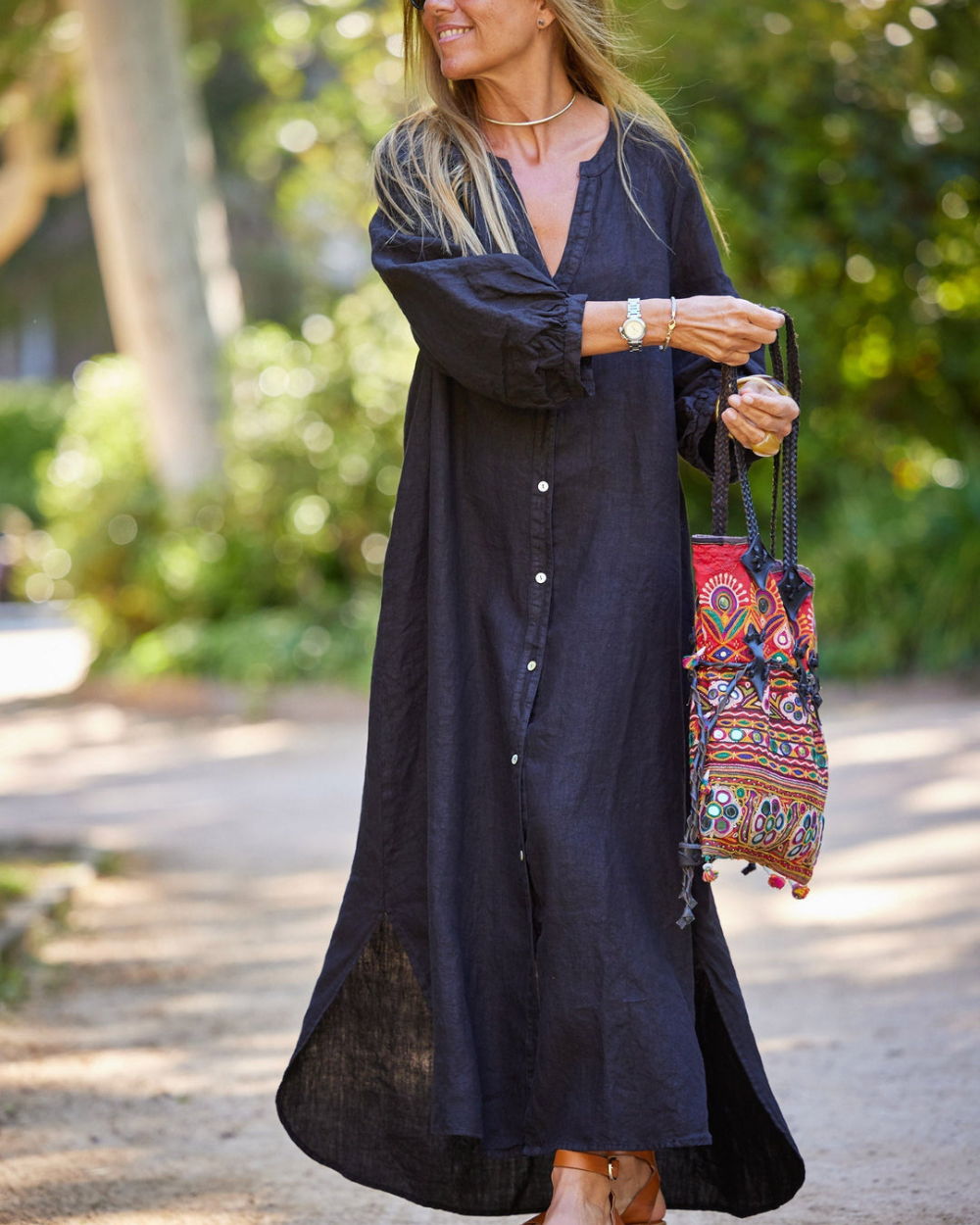 Sereana Robe d’Été Femme – Robe Elegante en Seda con Corte Favorecedor y Tejido de Lujo