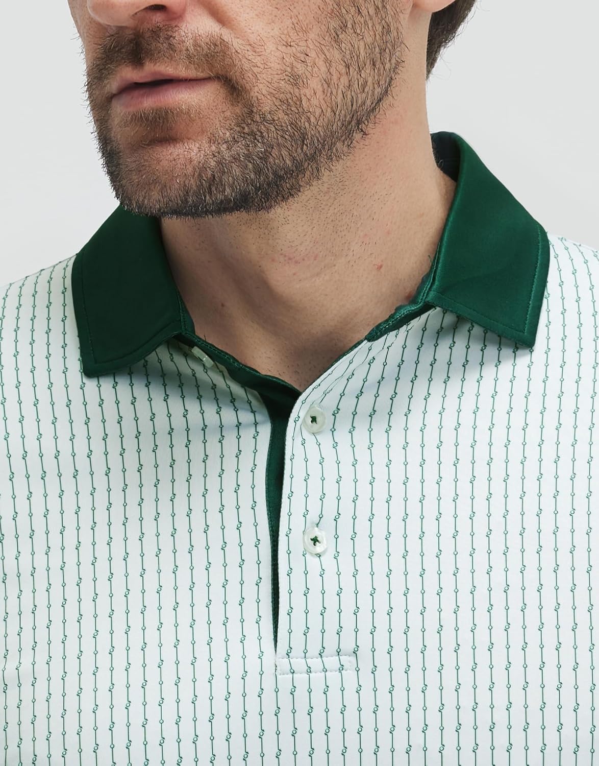 Victor Polo Herren – Bedrucktes Golf-Polo, Atmungsaktiv, UPF30+ & Schnell trocknend