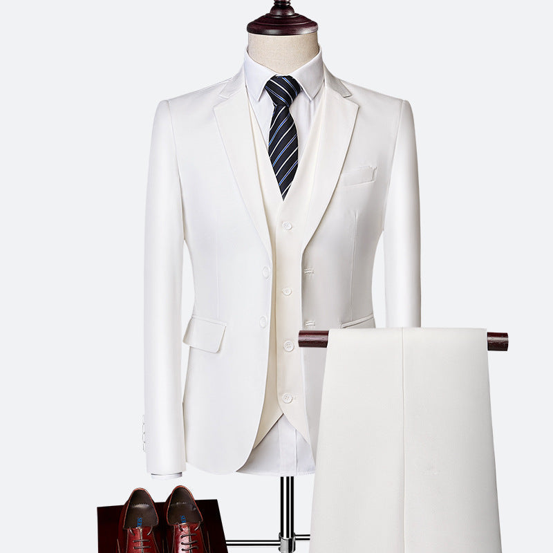 Fato David Homem – Fato Elegante de 3 Peças, Respirável e Confortável para Casamentos e Negócios