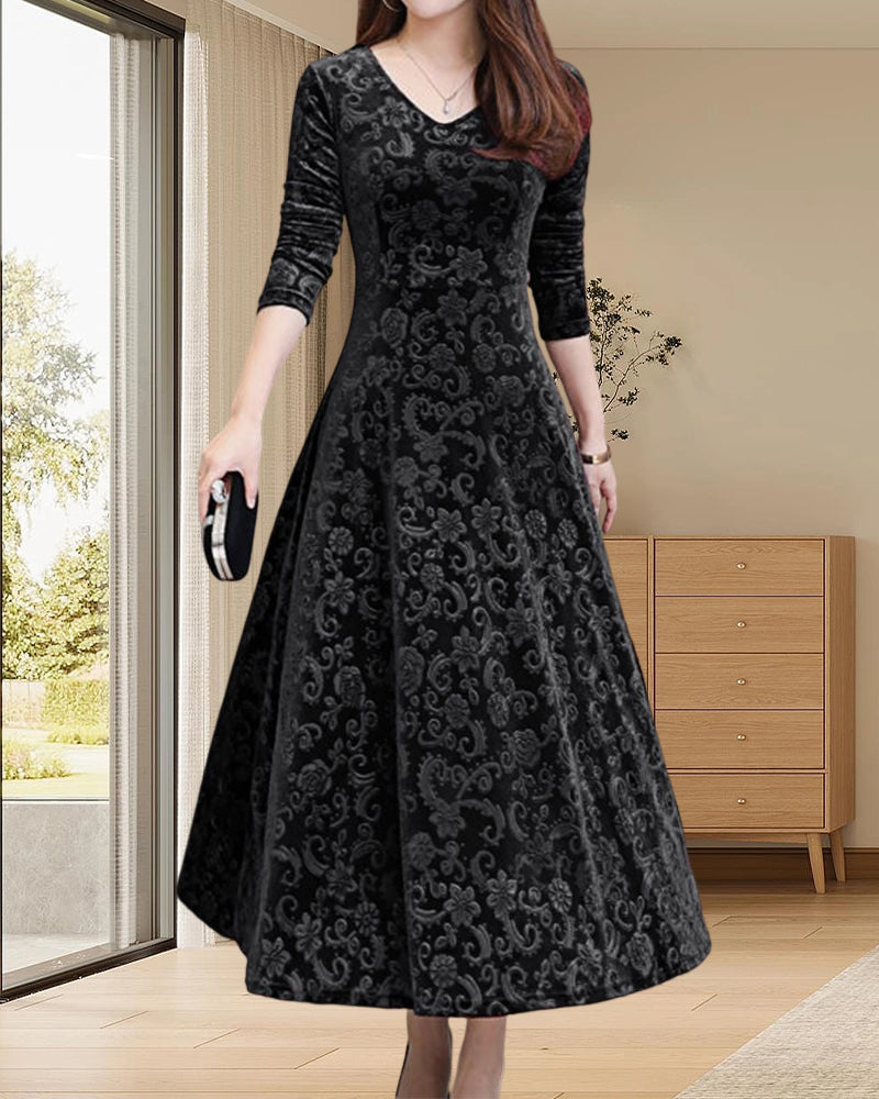 Margaret Robe Femme – Elegant A-line Dress with Feminine Cut for Festive Occasions