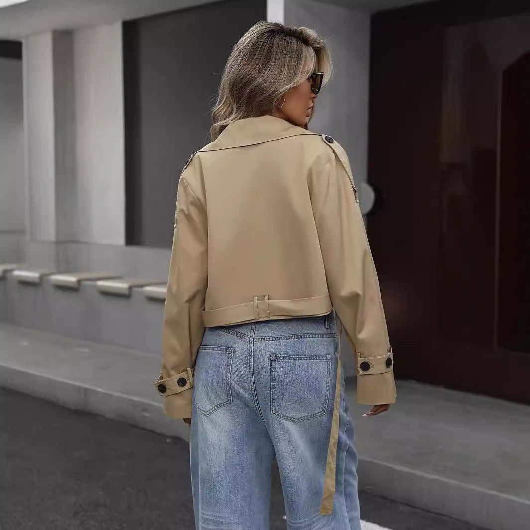 Selah Trench Court Femme – Elegantní kabát s páskem v pase a stylovým střihem na přechodné období