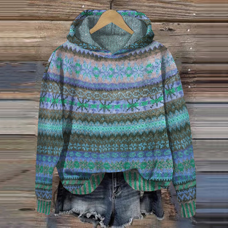 Felpa con cappuccio da donna Miriam: comoda e versatile felpa con cappuccio vintage da indossare tutti i giorni