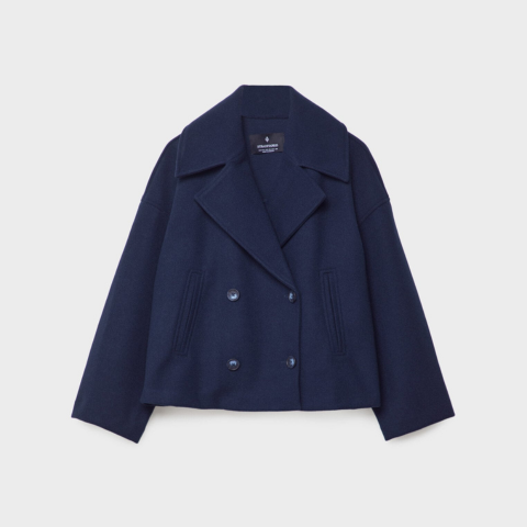 Addison Veste Femme – Manteau Court Élégant à Double Boutonnage au Style Moderne