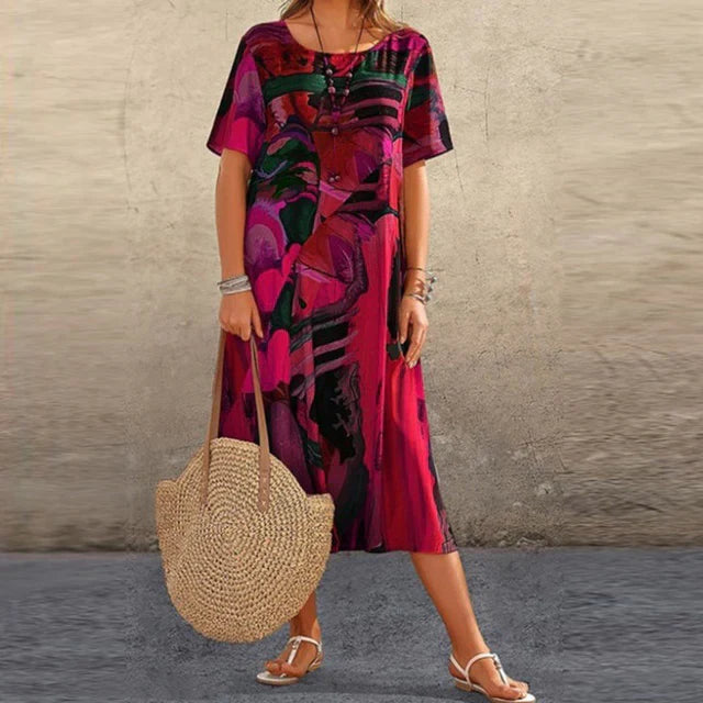 Vestido Túnica Confortável Annarosa – Elegância Descontraída para Todas as Ocasiões