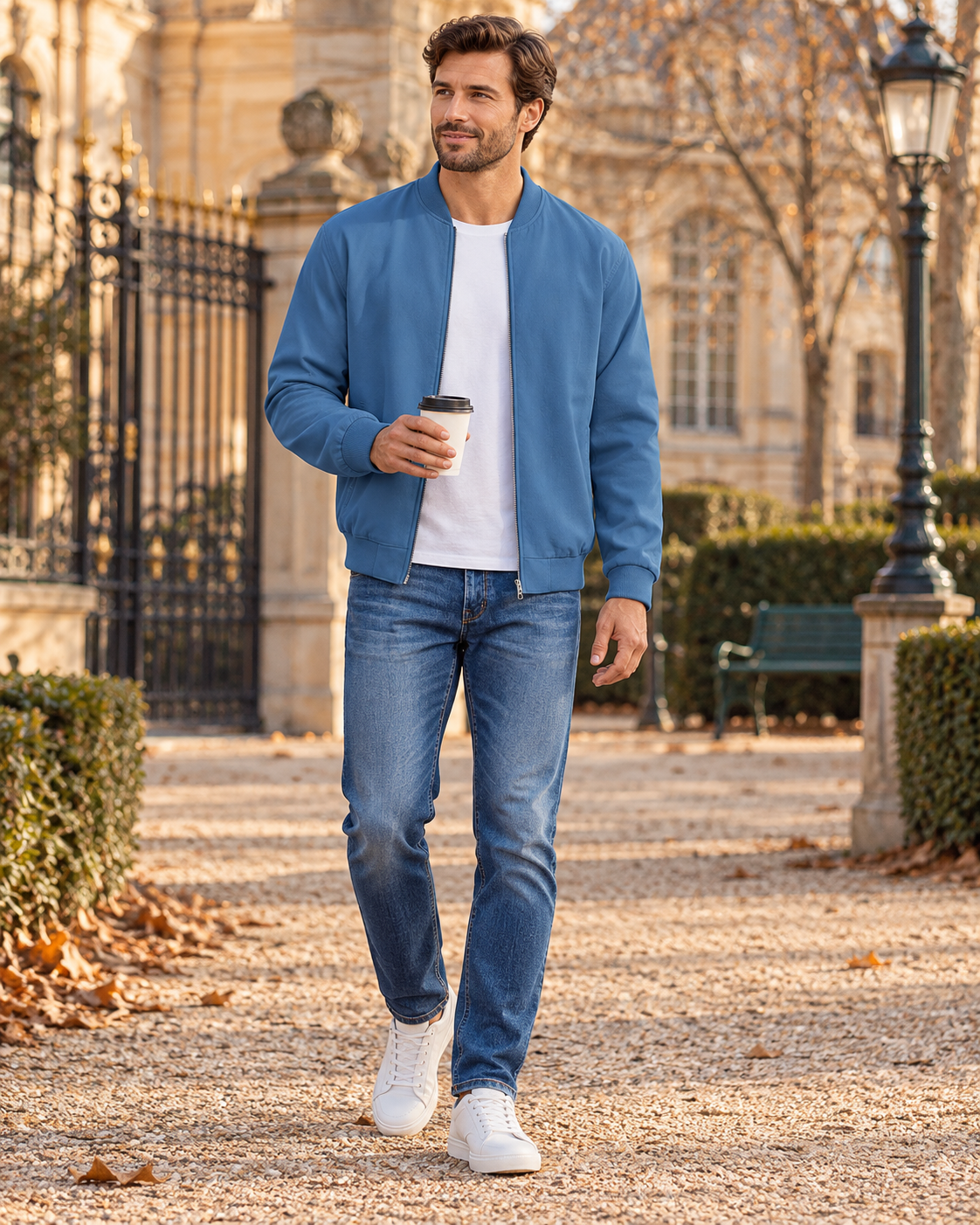 Evander Легкий чоловічий бомбер – повсякденна льотна куртка з повною застібкою-блискавкою