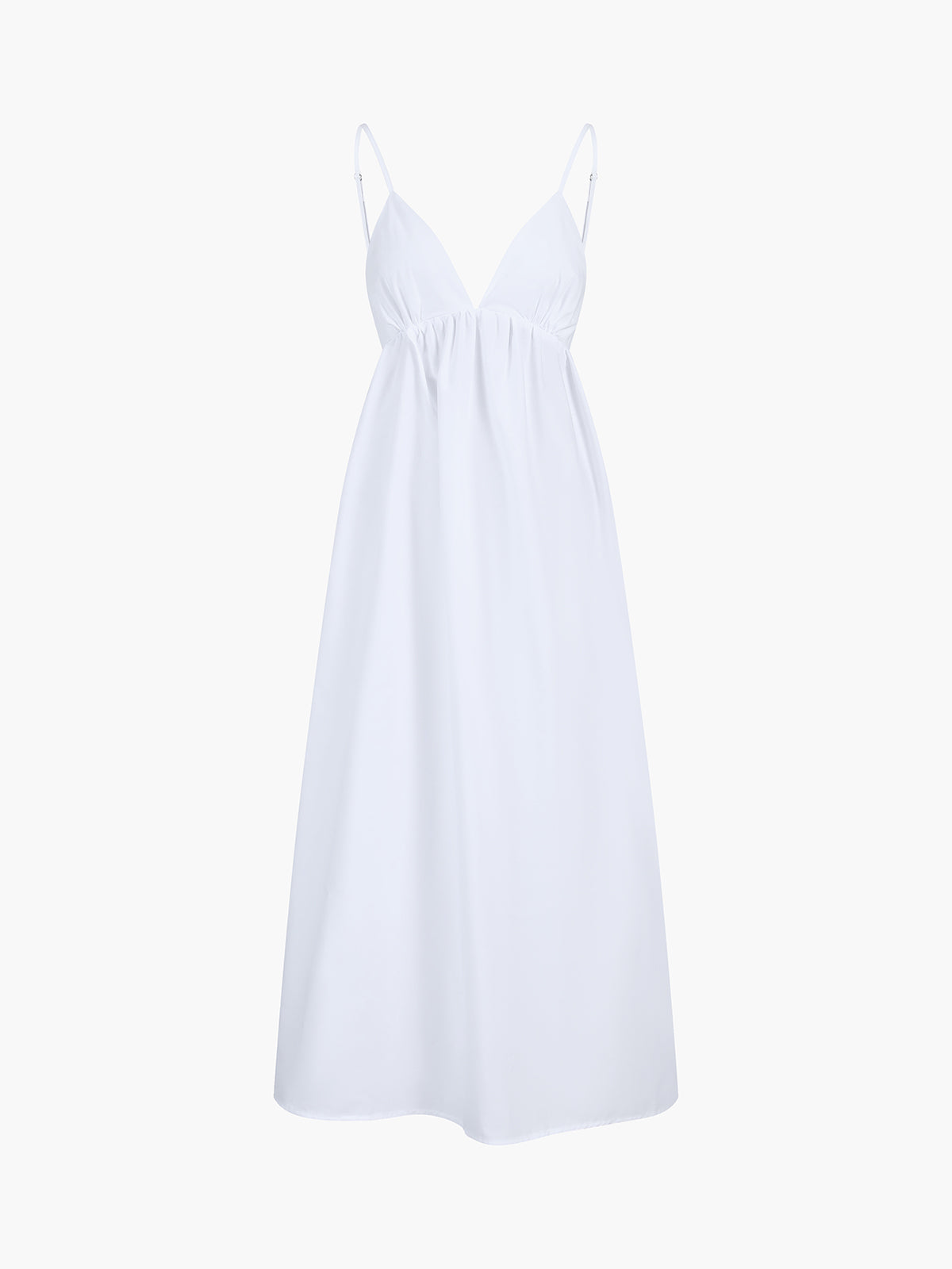 Camille Robe Longue Femme – Let sommerkjole med åben ryg & elegant flydende snit