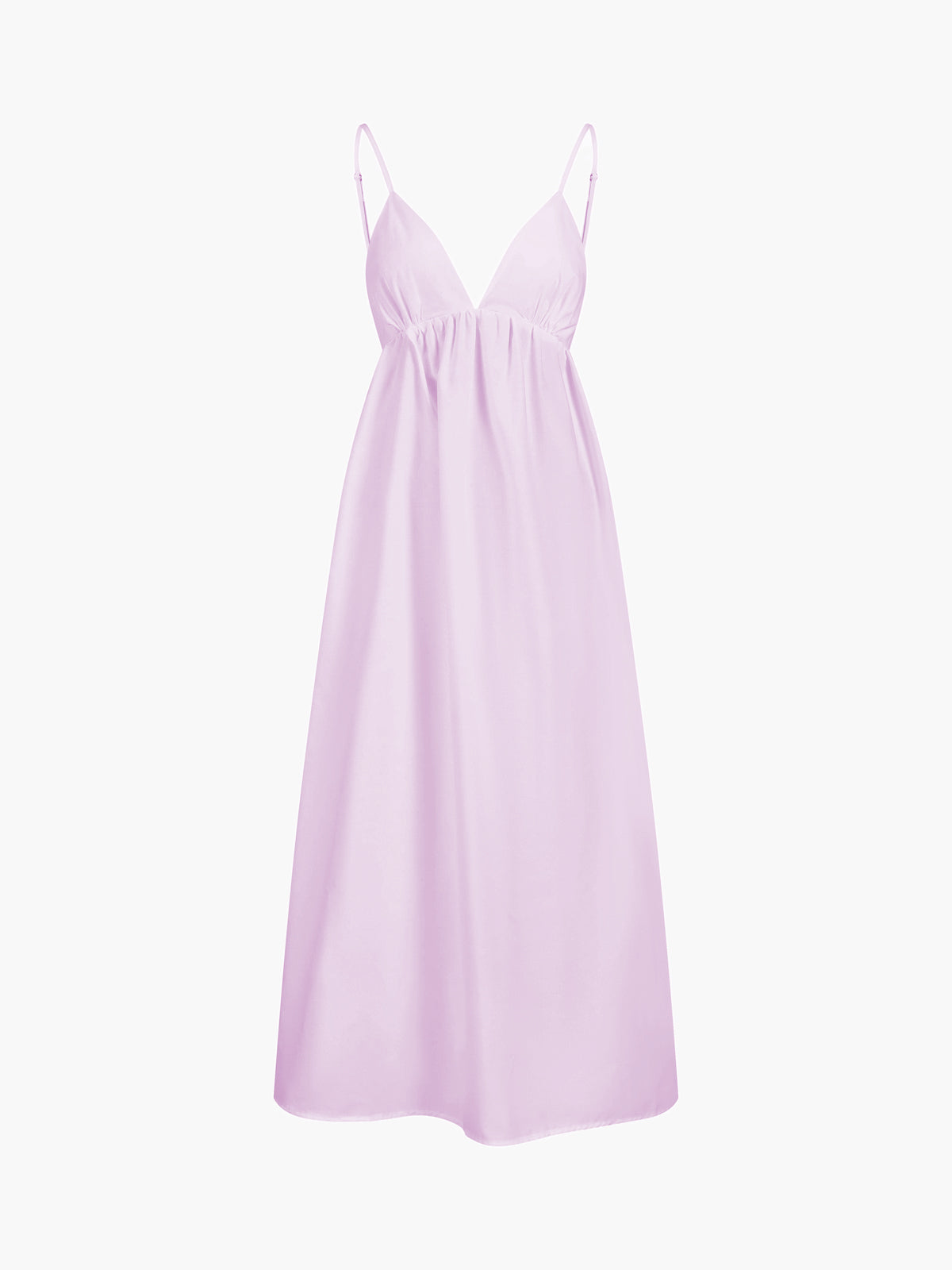 Camille Robe Longue Femme – Let sommerkjole med åben ryg & elegant flydende snit