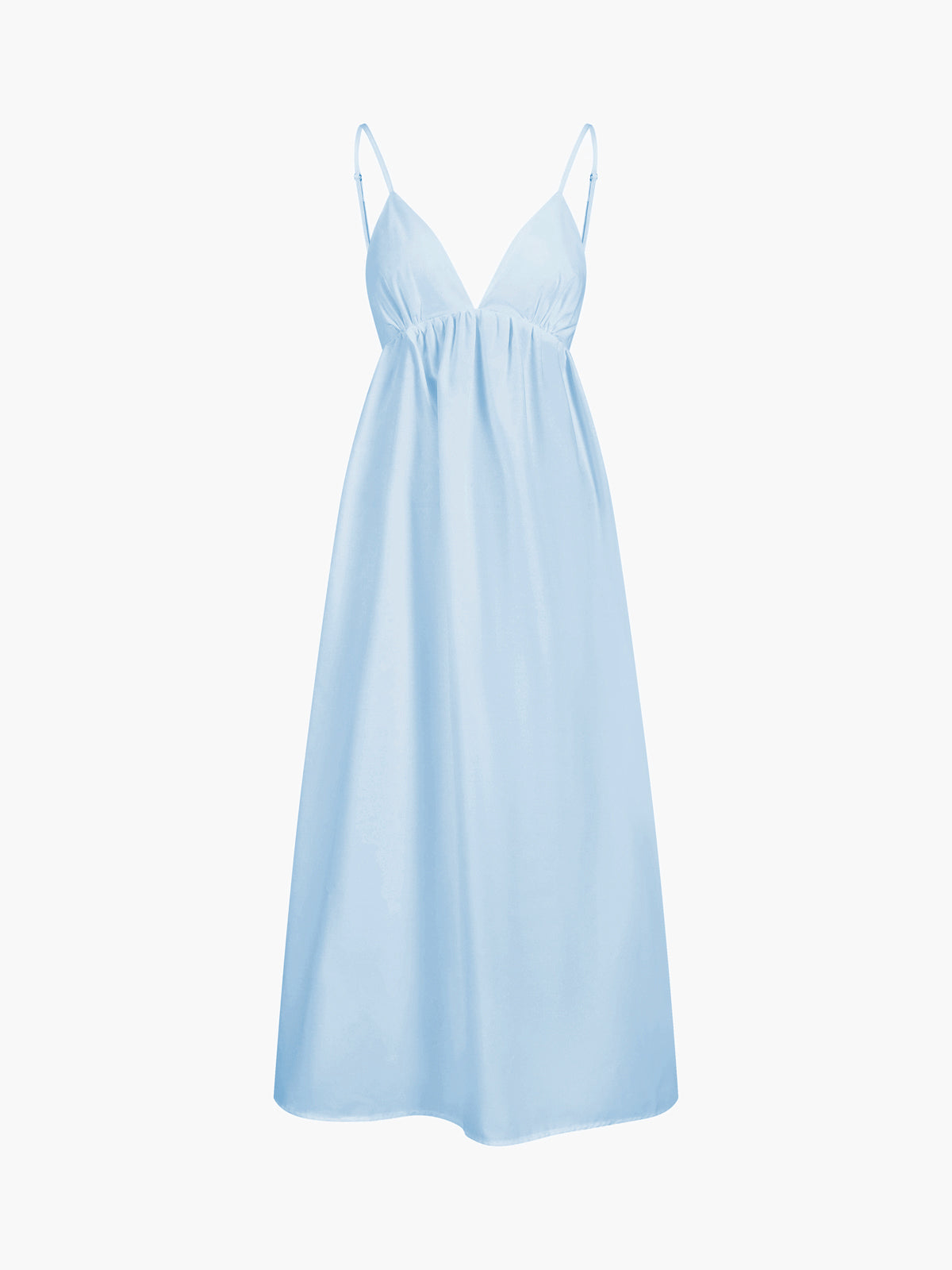 Camille Robe Longue Femme – Let sommerkjole med åben ryg & elegant flydende snit