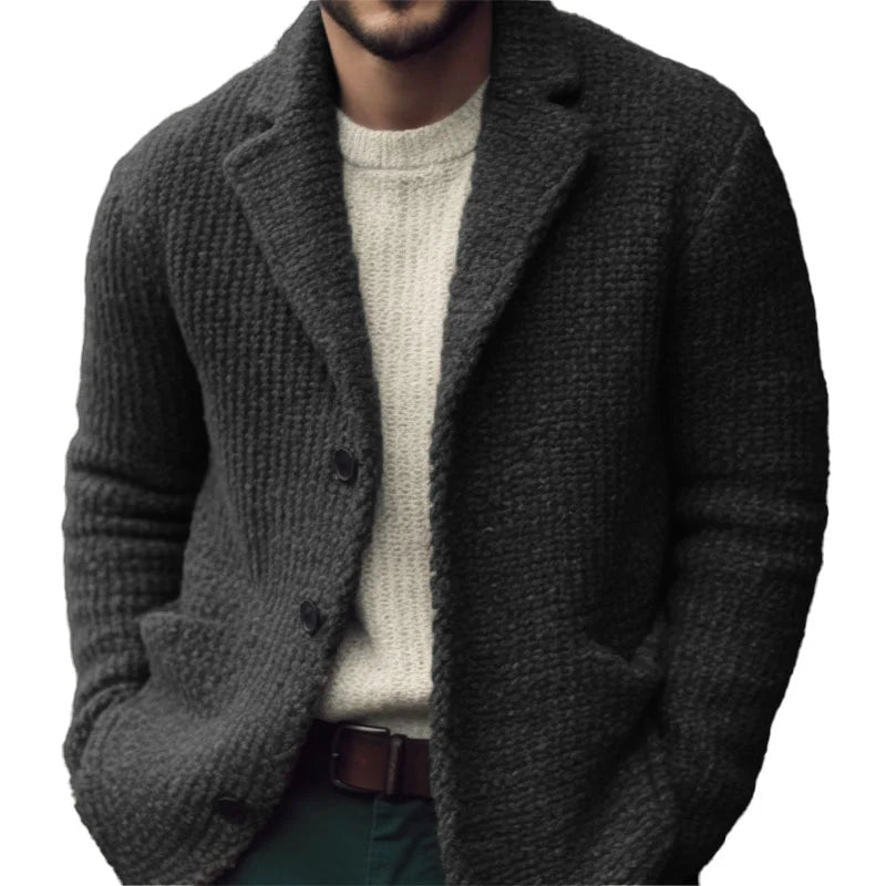 Derek Cardigan Homme – Měkký úplet, Regular fit & Elegantní zapínání na knoflíky