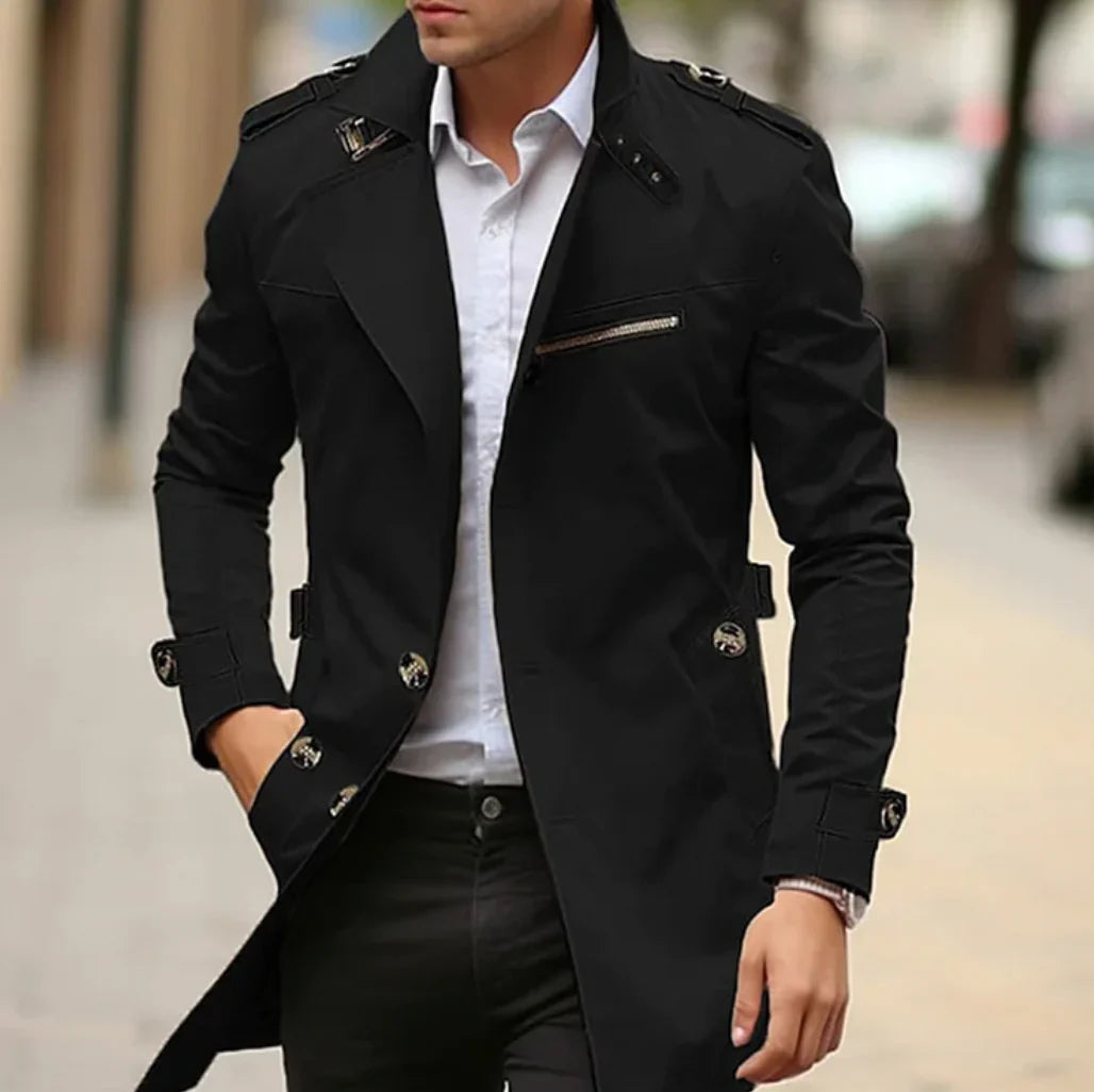 Nelio Manteau Homme Automne Élégant – Trench Italien Chic & Confortable