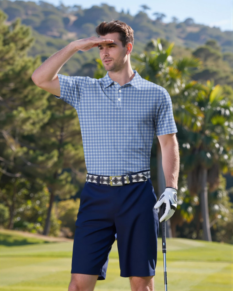 Nicolas Polo Homme – Polo Golf Séchage Rapide, Stretch & Respirant UPF30+