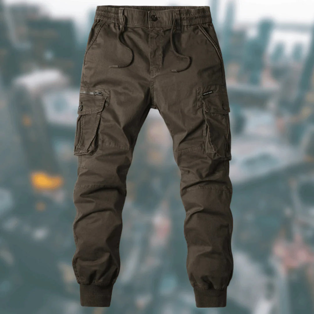 Troy Pantalon Cargo Homme – Komfortabel afslappet med flere lommer & justerbar talje