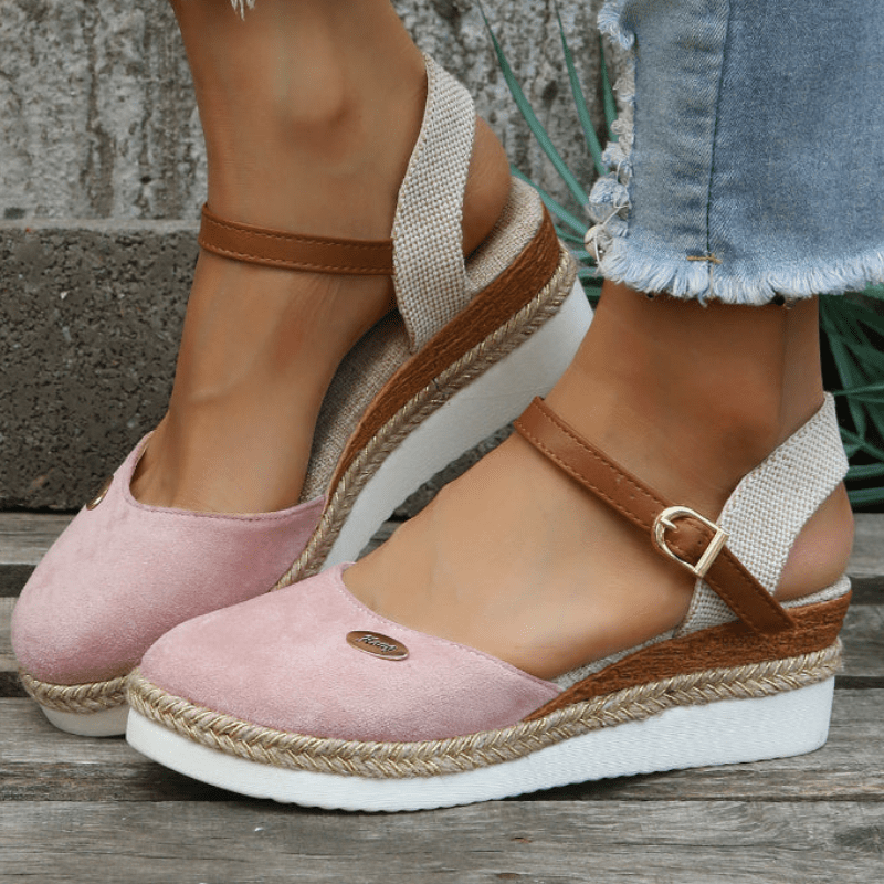 Carina női szandál – elegáns platform állítható csattal és bohém stílusban