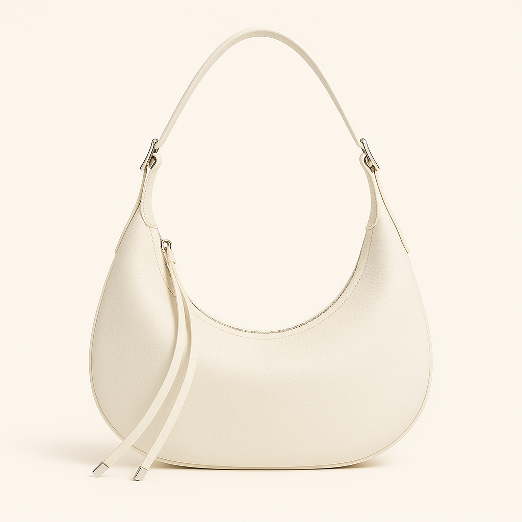 Ailany Sac Hobo Femme – Demi-Lune Elegant din piele ecologică granulată cu mâner reglabil