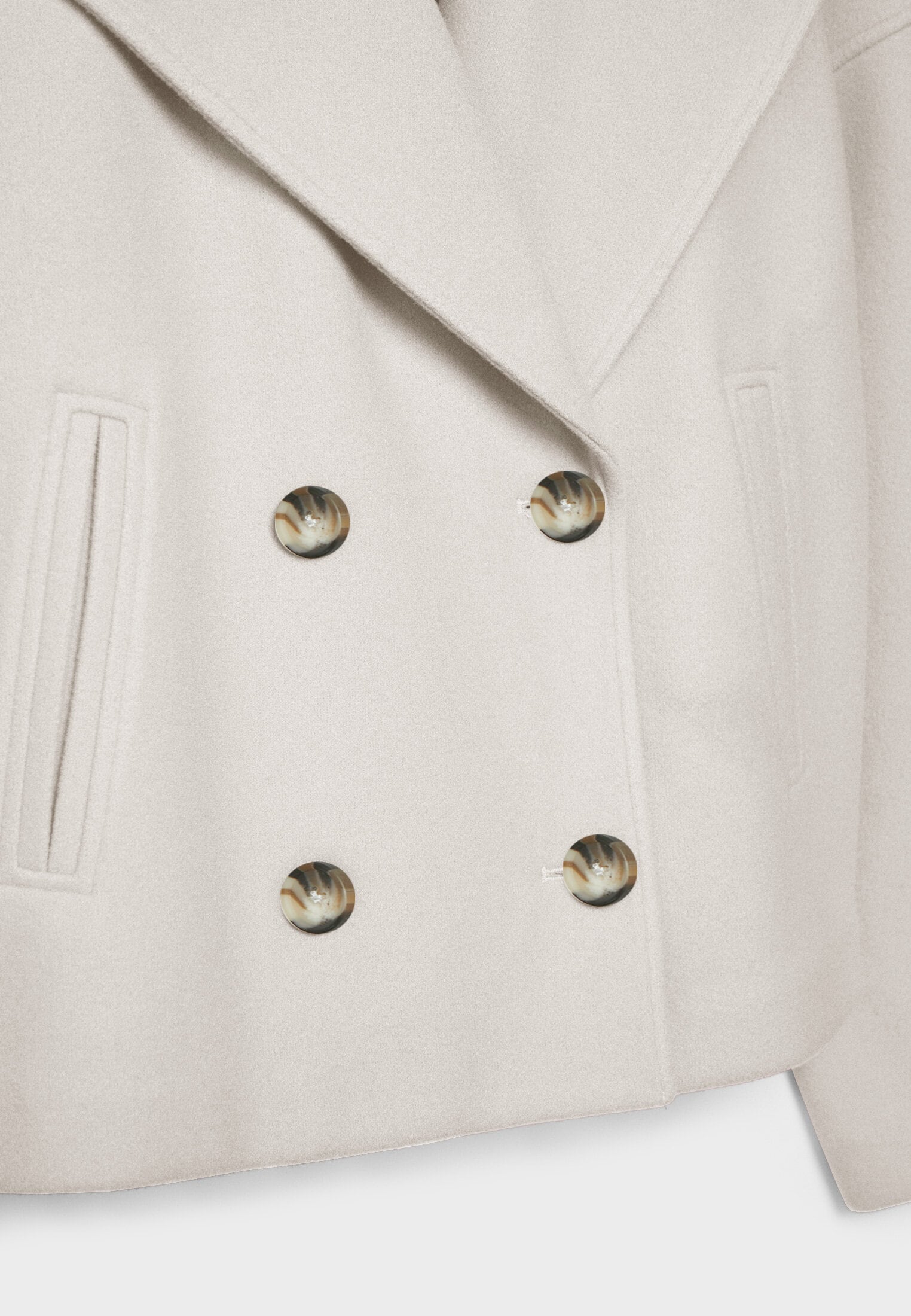 Olivia Femme Manteau – Chic kurzer Mantel mit eleganten Knöpfen & modernem Stil