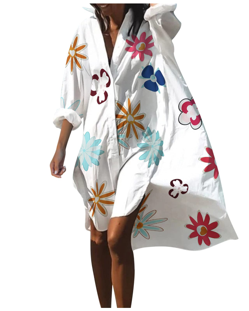Naïa Vestito Kimono Donna – Caftano Lungo Bohemien Fluido Stile Giapponese e Marocchino Copricostume da Spiaggia