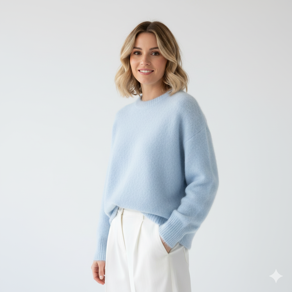 Emgie Pull Damski Oversize – Bardzo Miękka Dzianina, Luźny Krój i Elegancki Styl