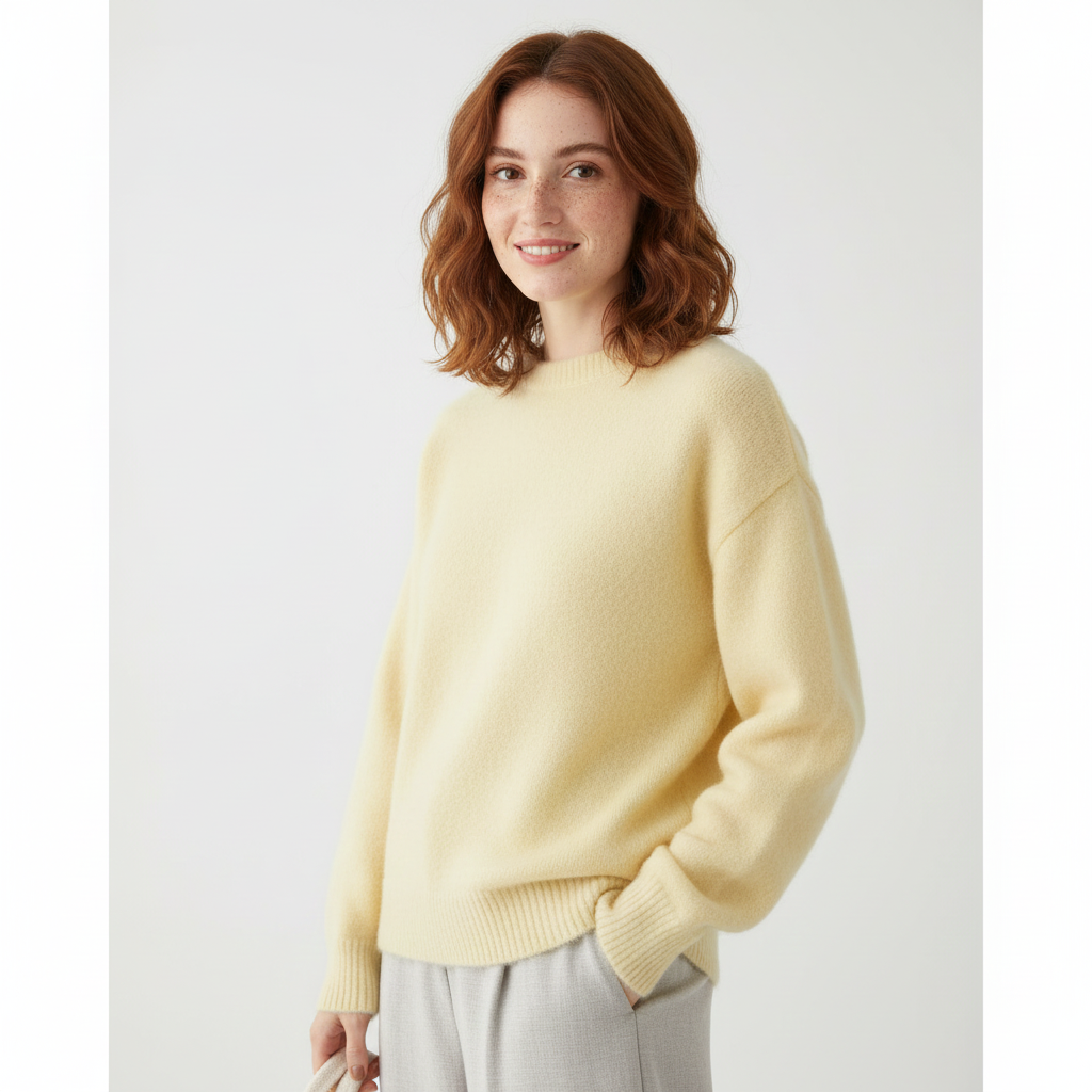 Emgie Pull Damski Oversize – Bardzo Miękka Dzianina, Luźny Krój i Elegancki Styl
