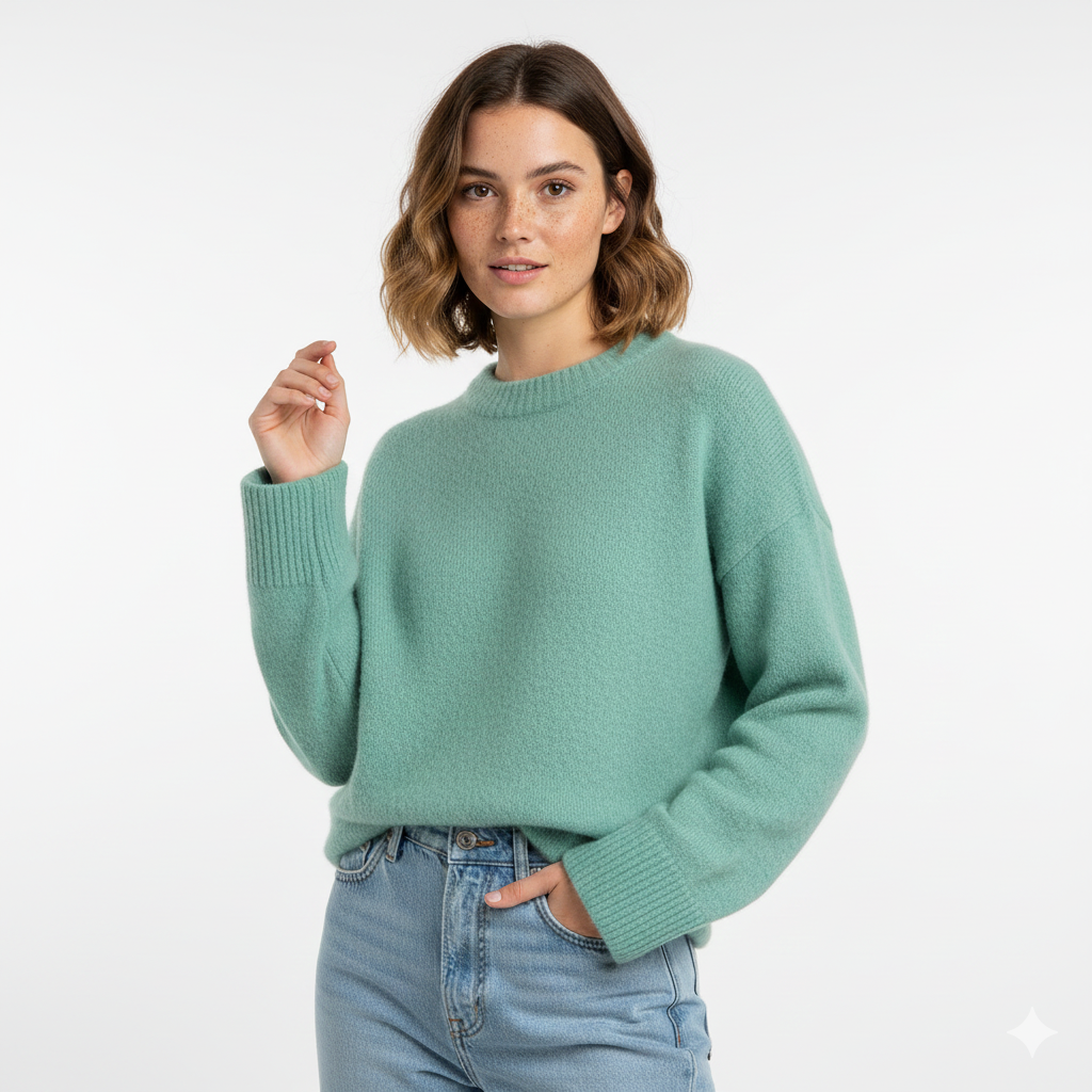 Emgie Pull Damski Oversize – Bardzo Miękka Dzianina, Luźny Krój i Elegancki Styl
