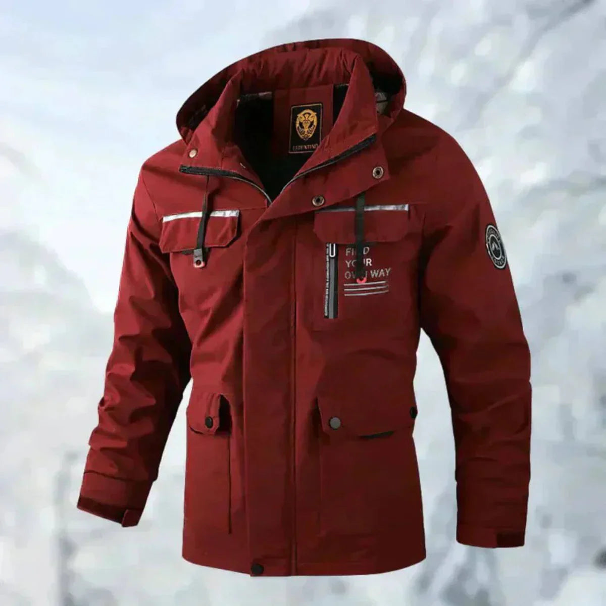 Erwin Veste Homme – Veste Imperméable & Coupe-Vent Confortable pour Automne/Hiver