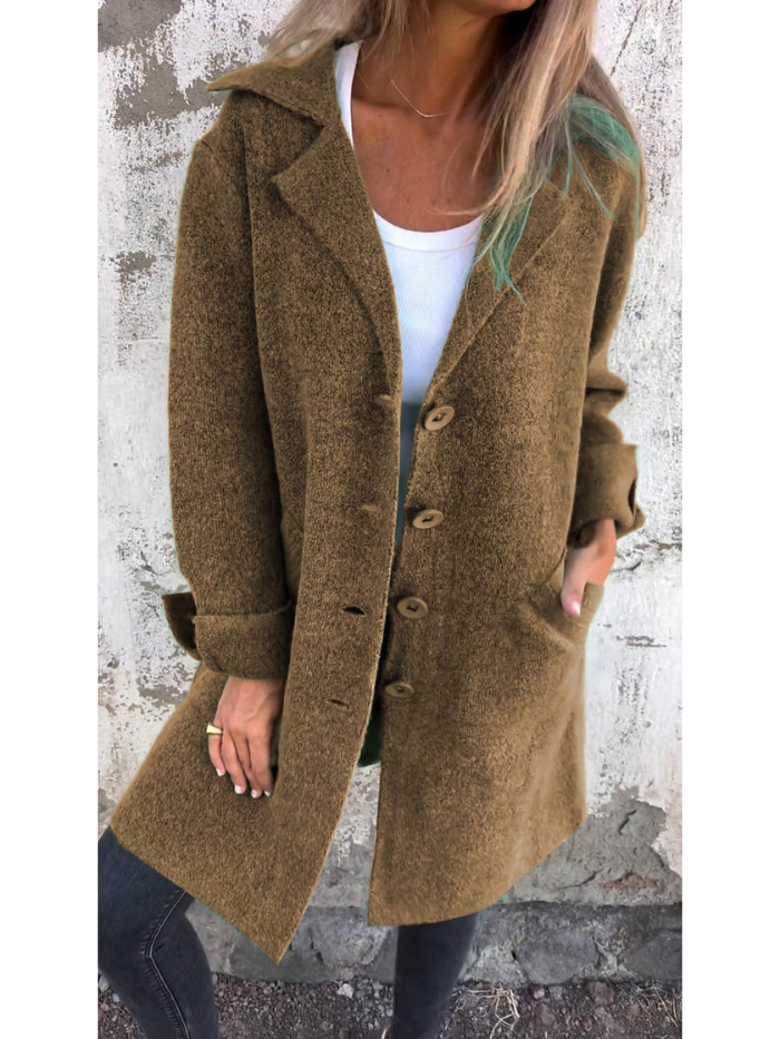 Sophie Woman Spring Coat – Premium Elegant & Light Wool Coat for Mid-Season