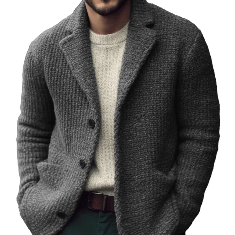 Derek Cardigan Homme – Měkký úplet, Regular fit & Elegantní zapínání na knoflíky