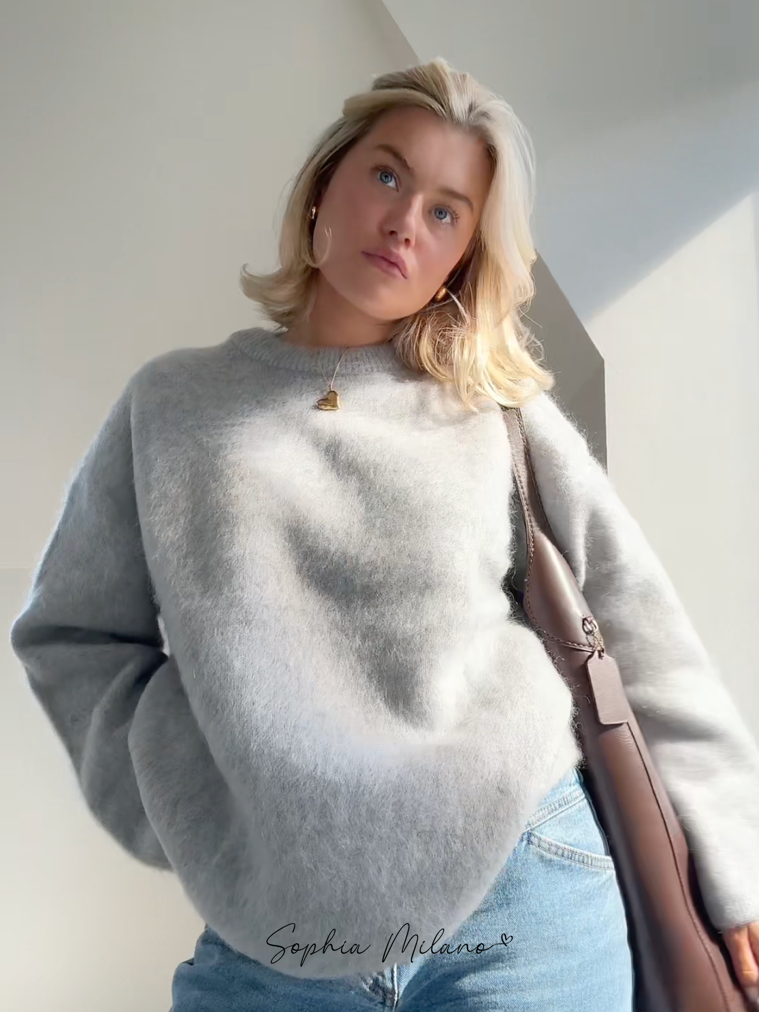 Aurora ženski pulover od mohera – širok, mekan i elegantan za sve prilike