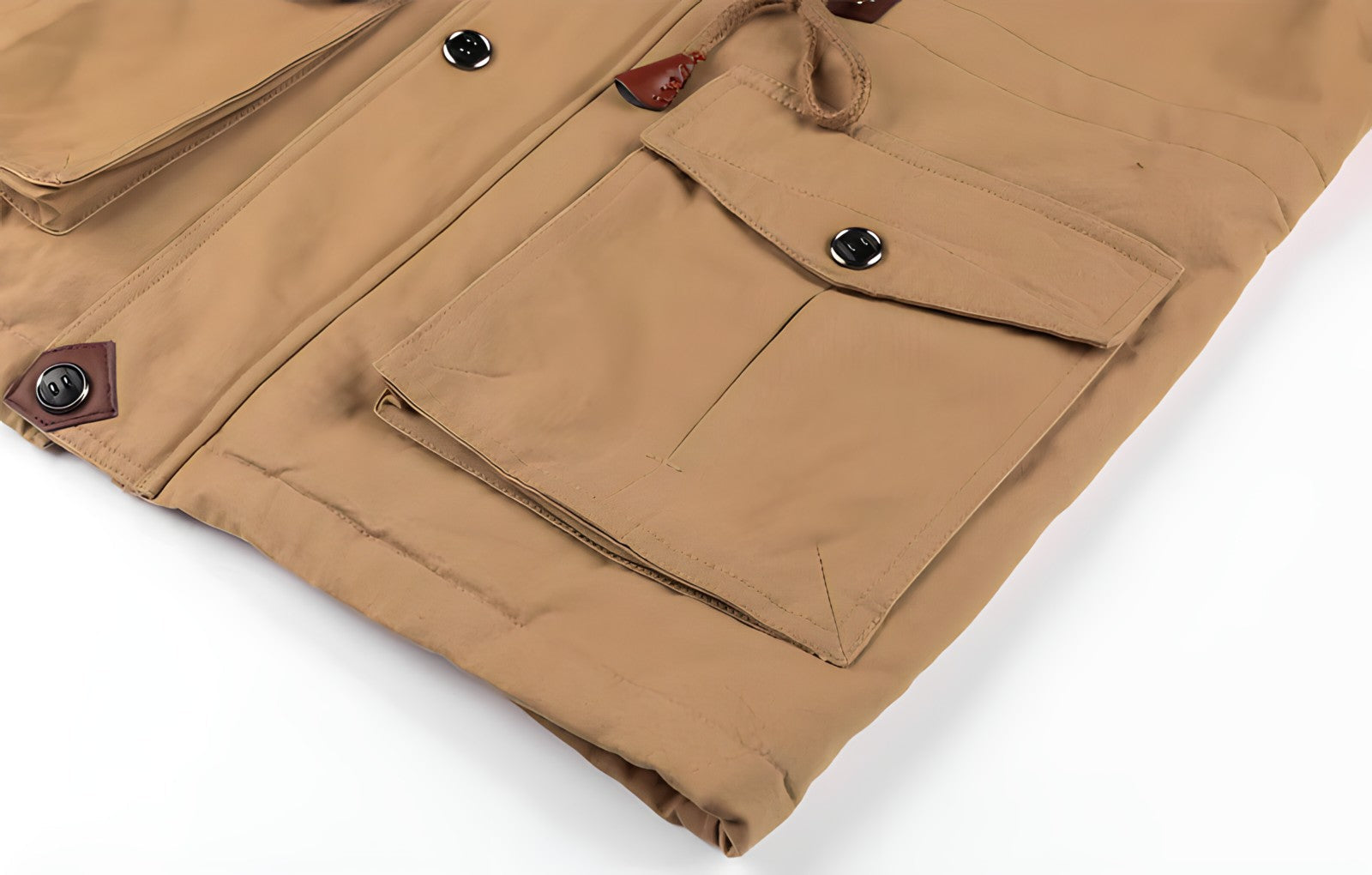 George Vesta Outdoor Pánska – Vojenský Štýl s Podšitou Kapucňou a Viacerými Vreckami